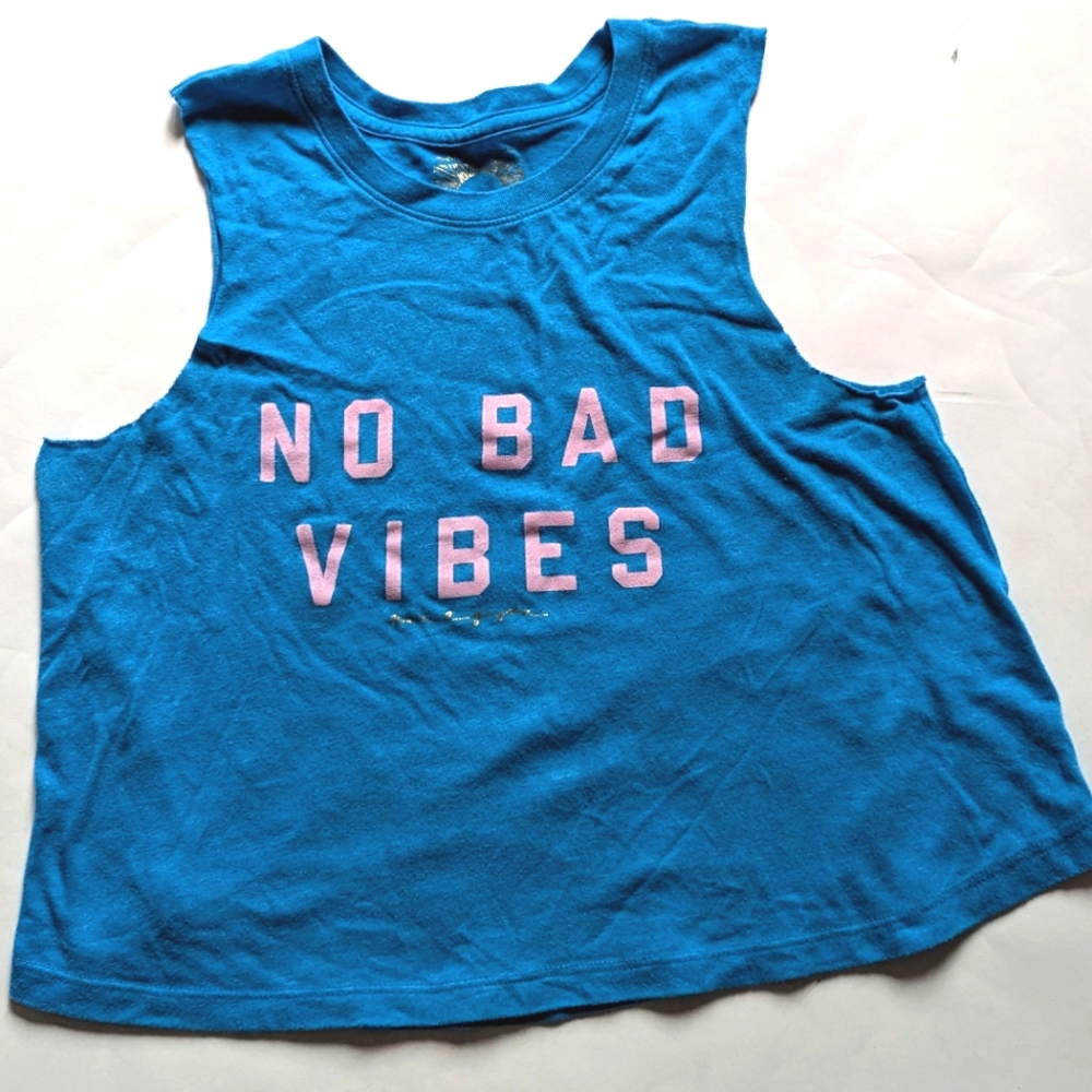 Spiritual Gangster Box Tank Crop - Small - Blue
